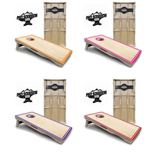 Pinstripe Cornhole Boards - Pro Solution Elite Series by Cornhole Solutions, custom cornhole board main product photo
