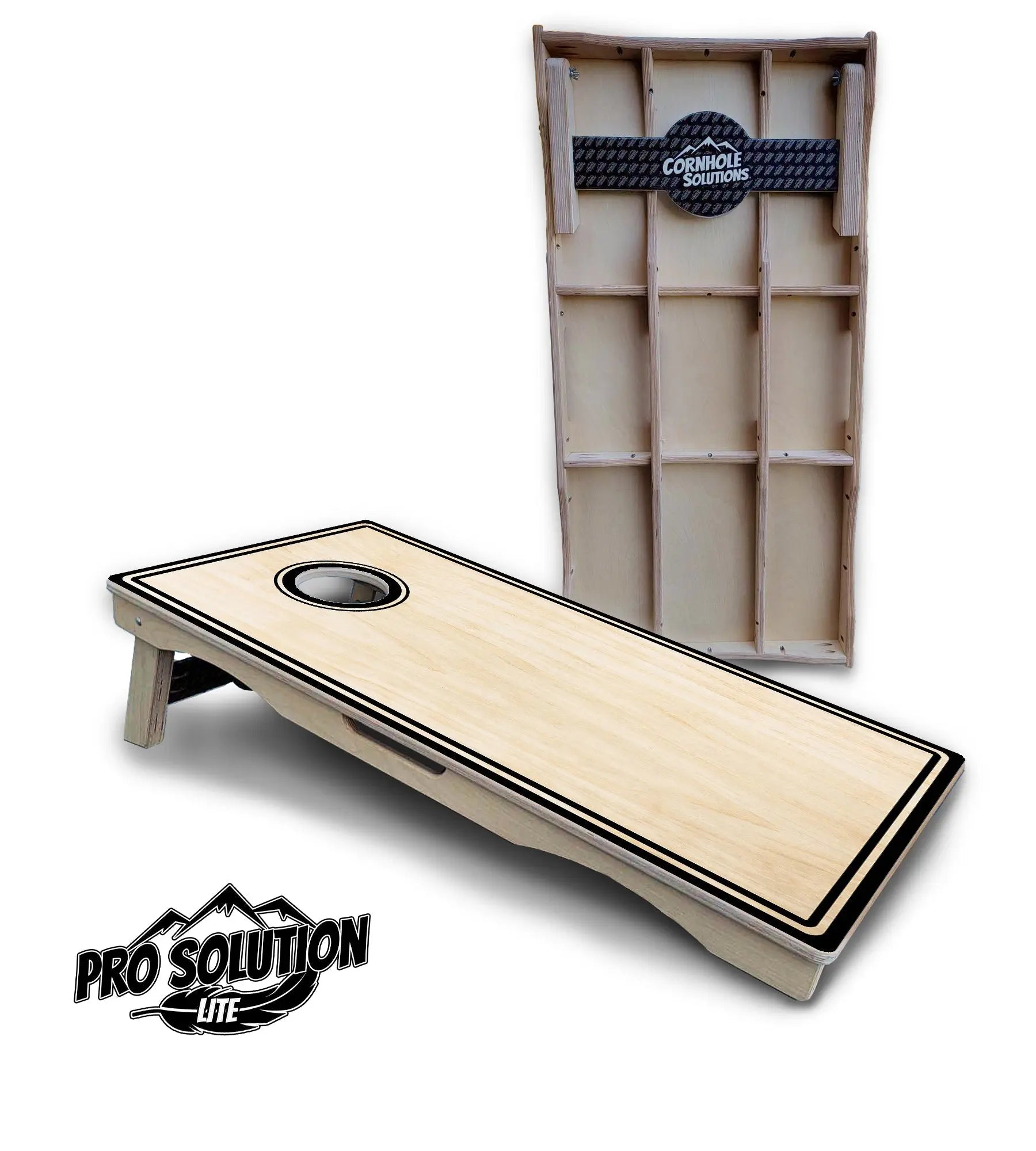 Pinstripe Cornhole Boards - Pro Solution Lite Series by Cornhole Solutions, custom cornhole board detail photo 3