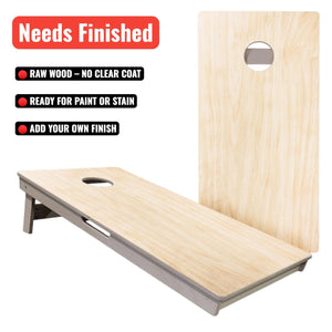 Plain Raw - Cornhole Boards - Professional Tournament Boards (Needs Finished) by Cornhole Solutions, custom cornhole board main product photo