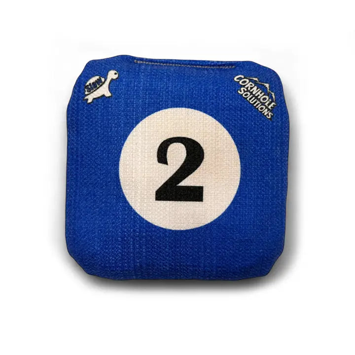 Pool Balls - Pro Style REC Cornhole Bags – Regulation 6"x6" – Full Set of 8 Cornhole Solutions