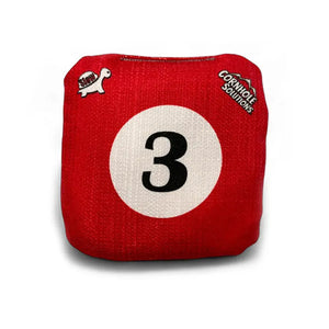 Pool Balls - Pro Style REC Cornhole Bags – Regulation 6"x6" – Full Set of 8 Cornhole Solutions