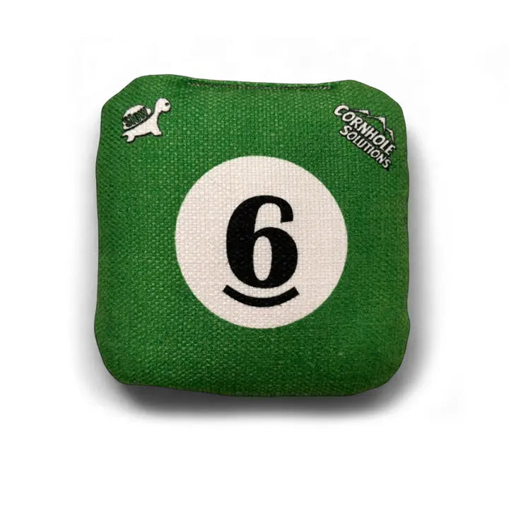 Pool Balls - Pro Style REC Cornhole Bags – Regulation 6"x6" – Full Set of 8 Cornhole Solutions