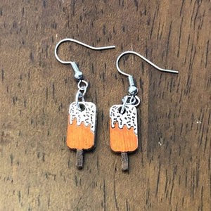 Popsicle Wooden Dangle Earrings | Summer Food Jewelry