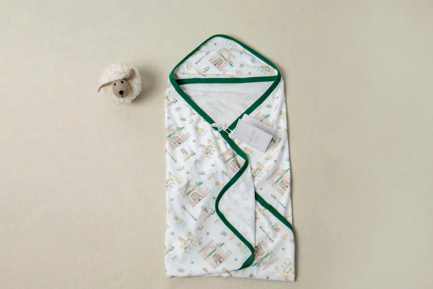 Powdered Sugar & Puppies Organic Cotton Baby Blanket Nola Tawk