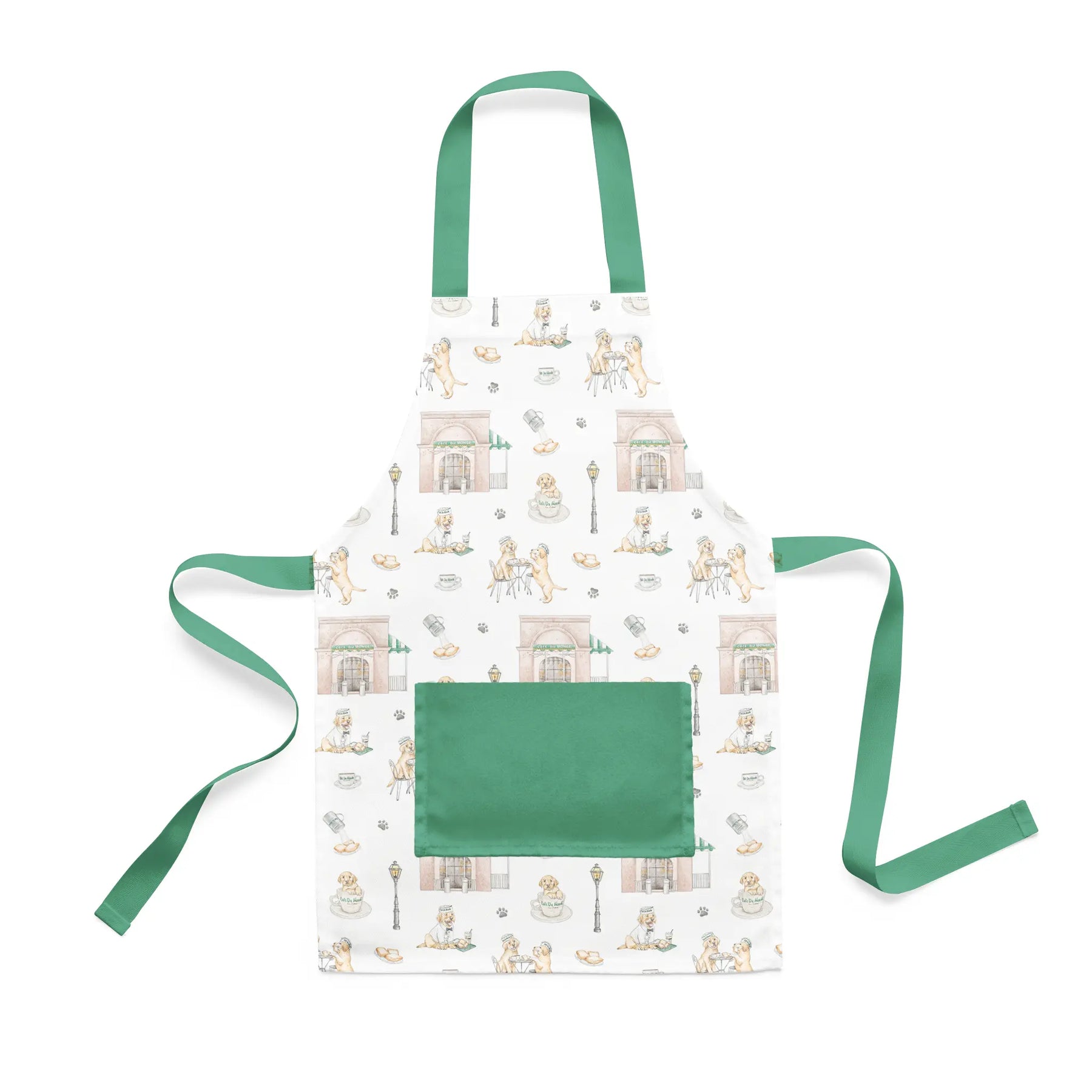 Powdered Sugar & Puppies Organic Cotton Kid's Apron by Nola Tawk, aprons main product photo