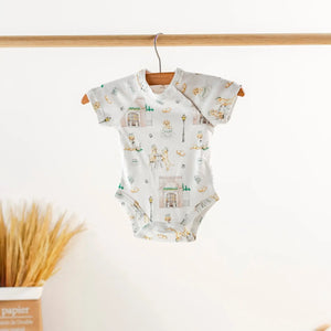 Powdered Sugar and Puppies Organic Cotton Baby Onesie Nola Tawk