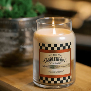 Praline Dreams™, Large Jar Candle (Collective) by The Candleberry® Candle Company, scented candle detail photo 2