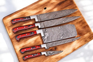 Premium Damascus Kitchen Knives Set – Handmade & Durable by Damascus Knife Store, Southern handmade gift detail photo 2