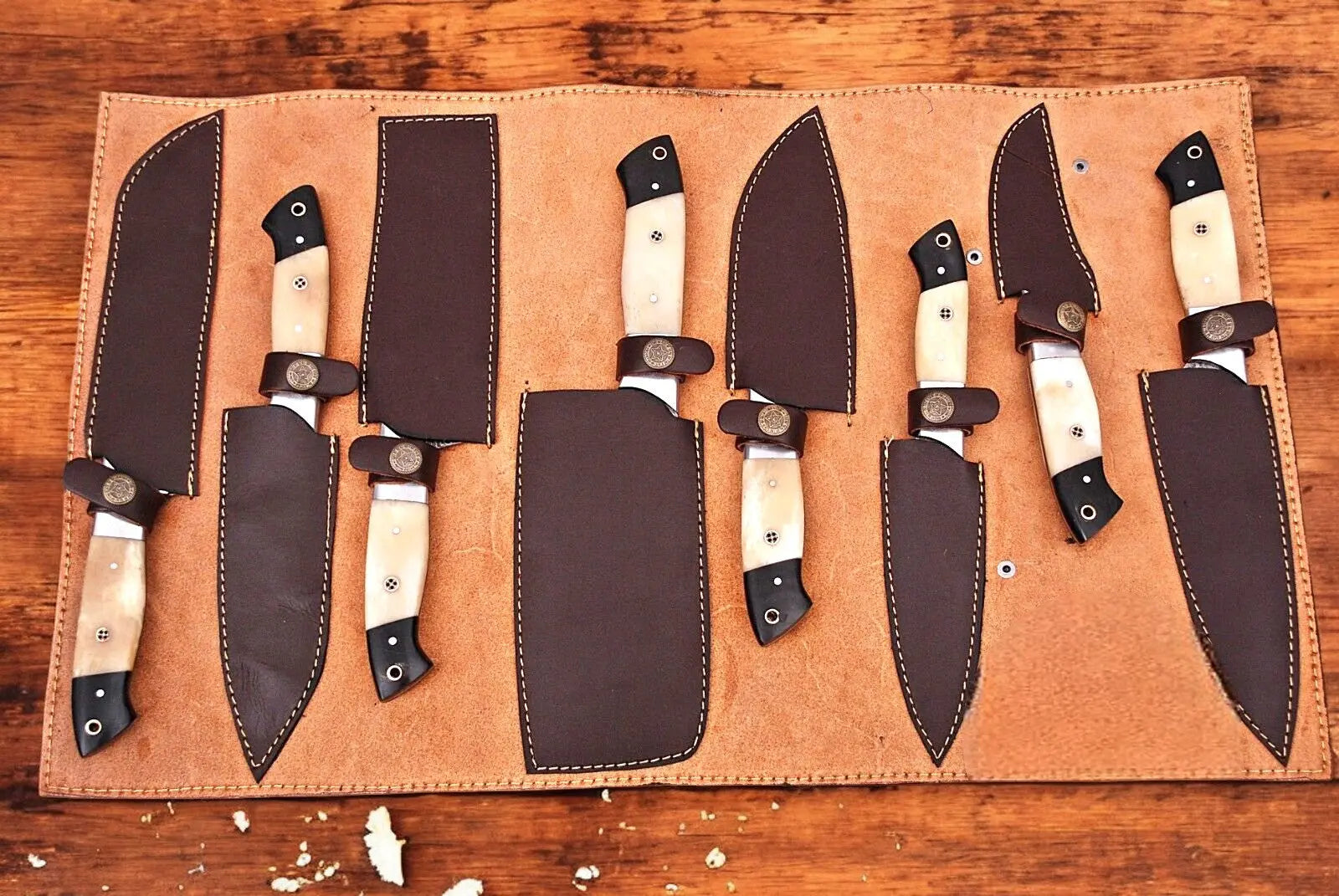 Premium Damascus Kitchen Knives Set – Handmade & Sharp by Damascus Knife Store, Southern handmade gift detail photo 3