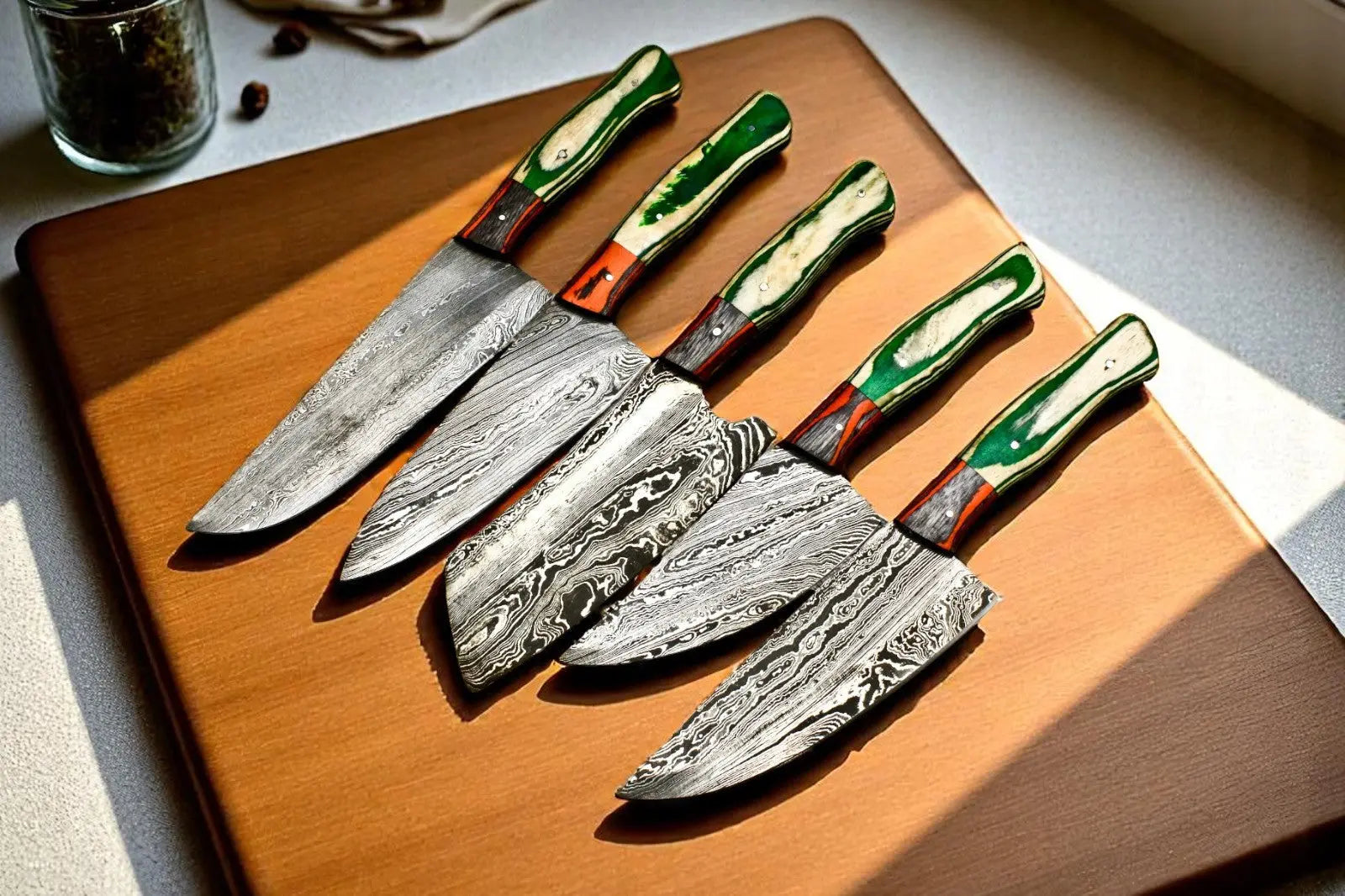 Premium Handmade Damascus Chef Knives Set Damascus Knife Store