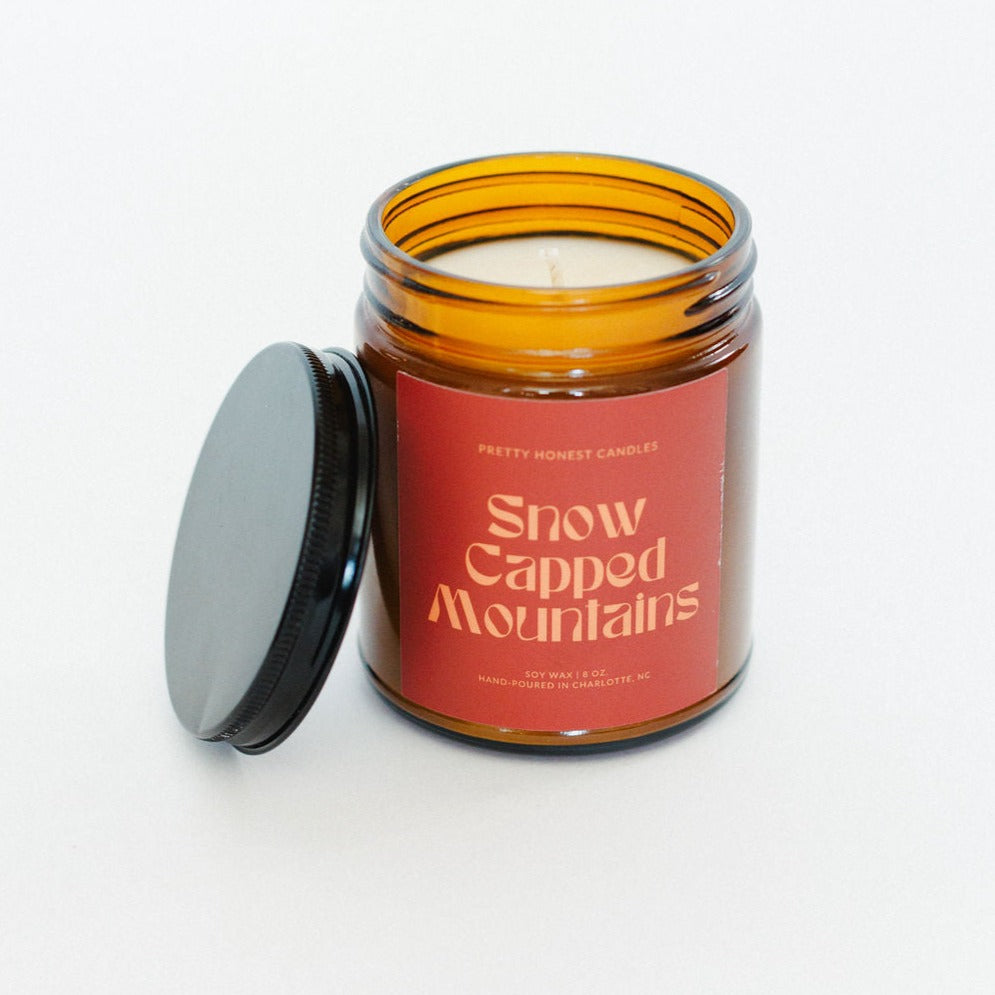 Snow Capped Mountains Mint Soy Candle