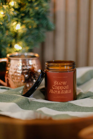 Snow Capped Mountains Mint Soy Candle