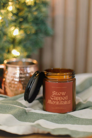 Snow Capped Mountains Mint Soy Candle