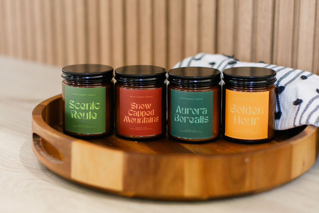 Snow Capped Mountains Mint Soy Candle