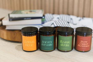 Snow Capped Mountains Mint Soy Candle