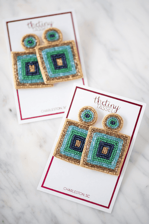 The Noisette Earring in Blues