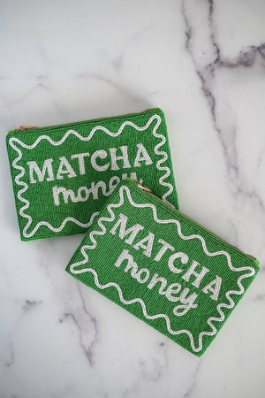 The Matcha Money Mini Clutch by TheTinyTassel, handmade leather goods main product photo