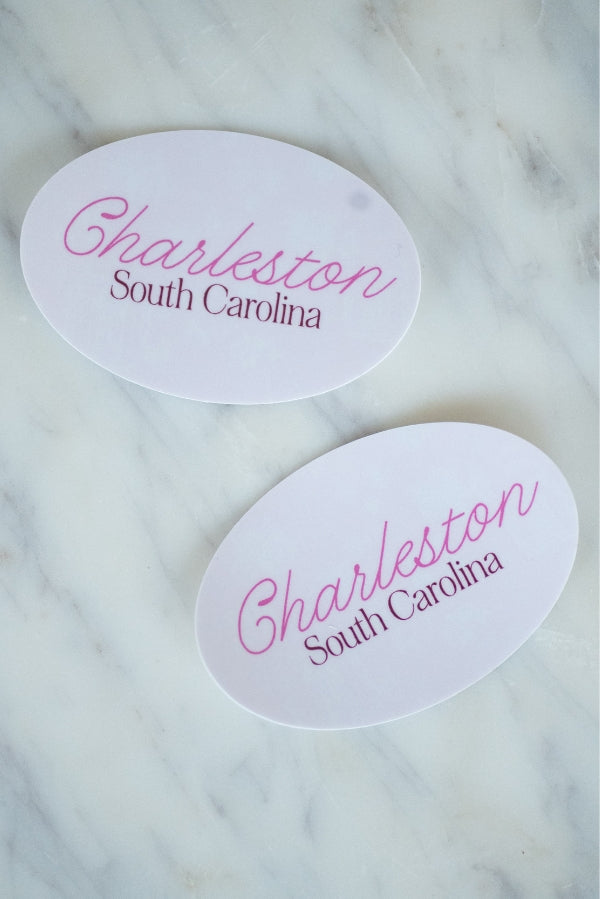 The Pink Charleston Sticker by The Tiny Tassel