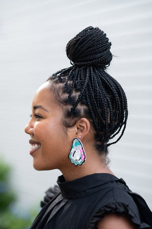 The Oyster Earring by TheTinyTassel, handmade jewelry detail photo 2