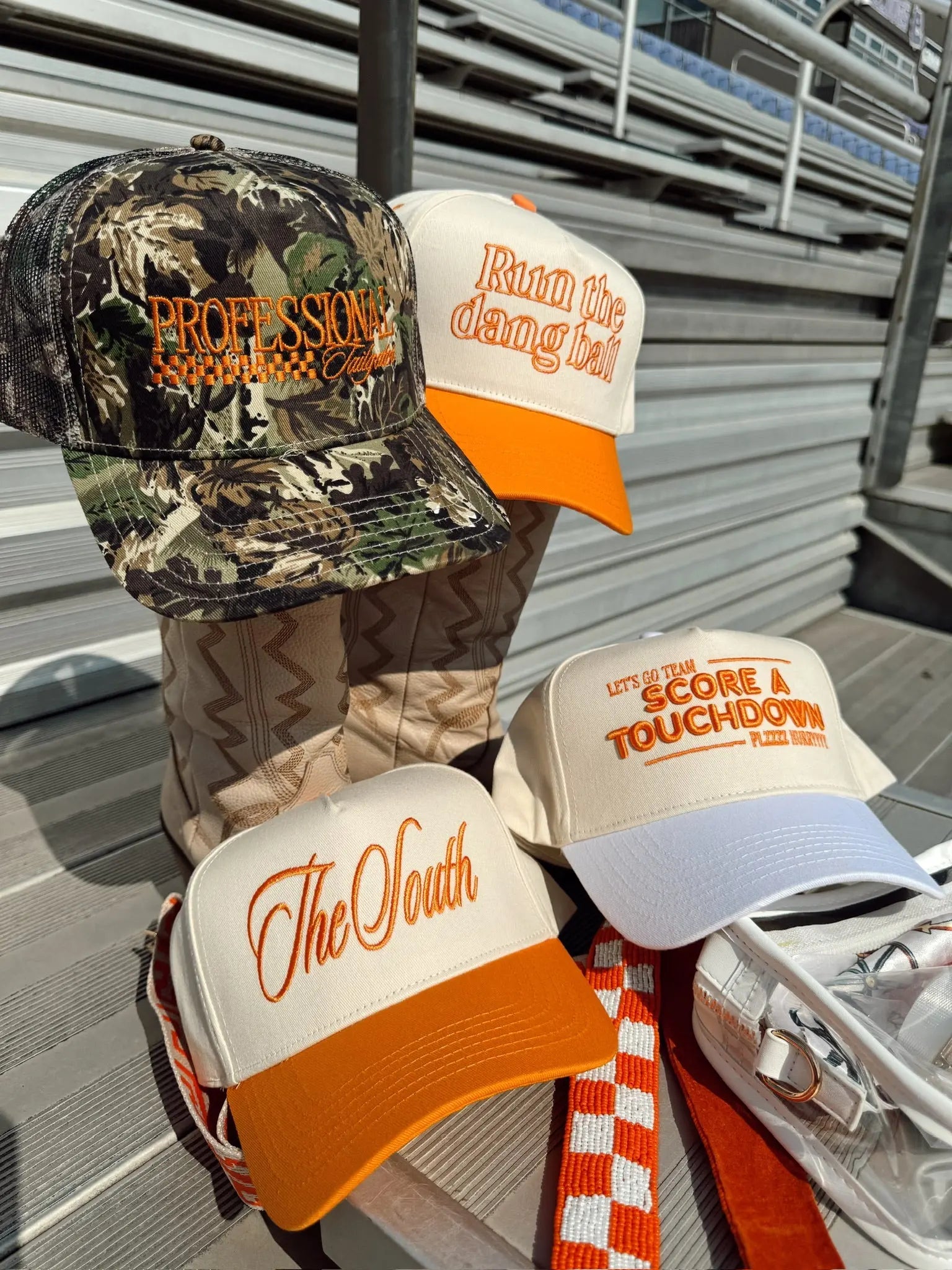 Professional Tailgater - Vintage Trucker Hat by KenzKustomz, Southern lifestyle apparel detail photo 17