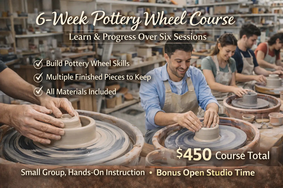 Progressive 6-Week Pottery Wheel Class (Beginner to Intermediate) | March 19 - Apr 25 The Wheel in the Window Pottery Studio