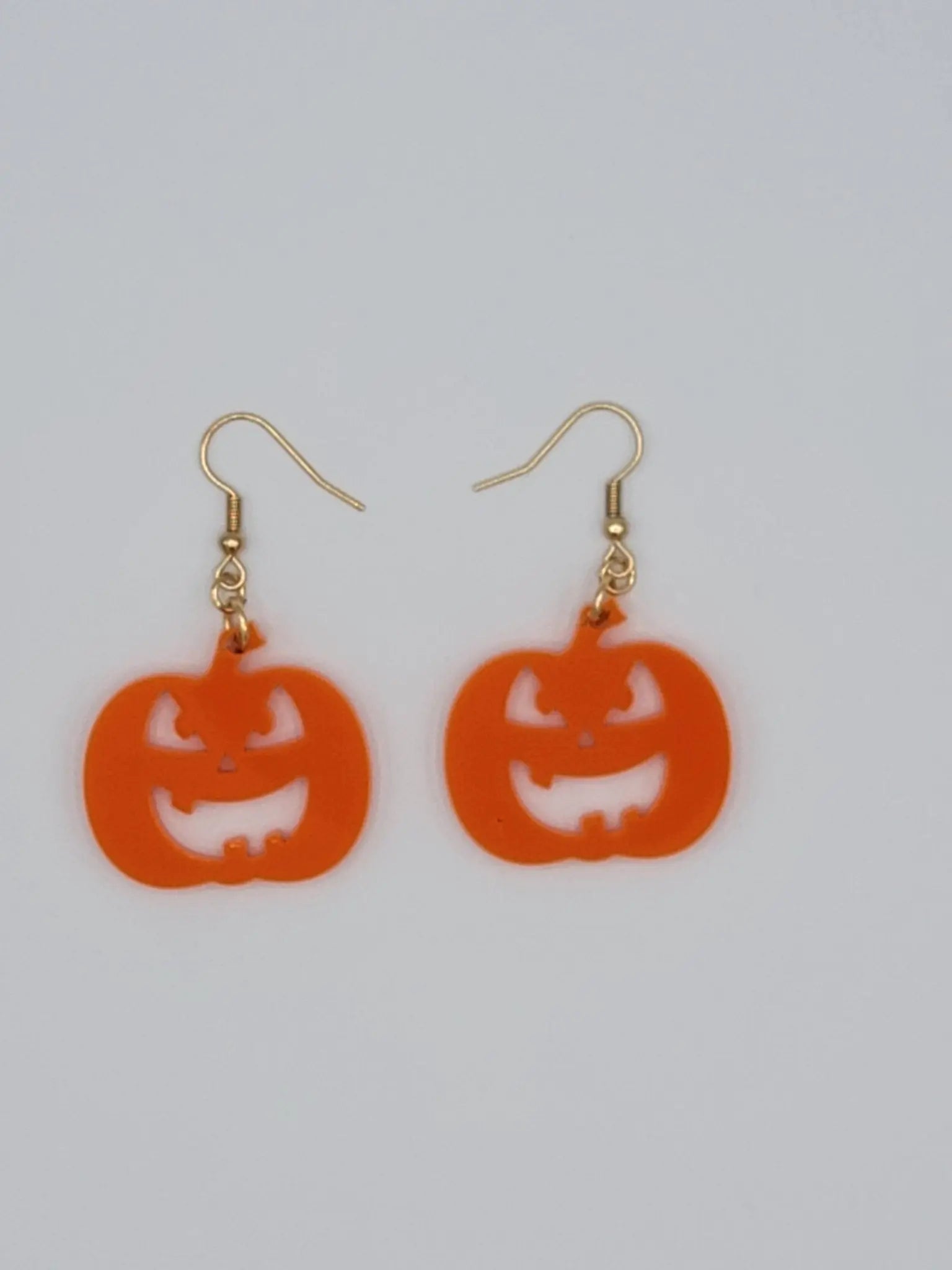 Pumpkin Earrings by EverLee Creations, handmade jewelry detail photo 2