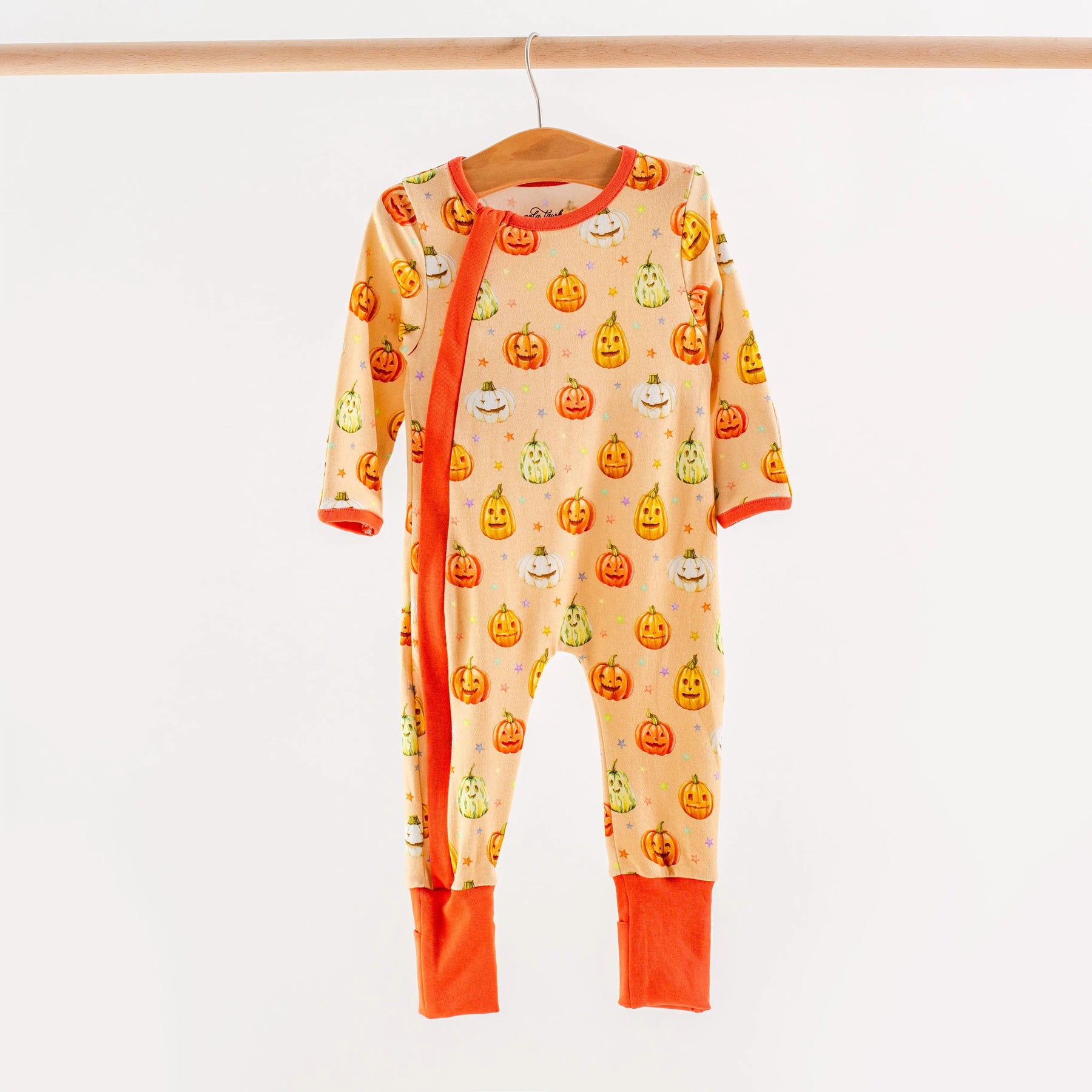 Pumpkin Pals Organic Cotton Kids Pajamas by Nola Tawk, Southern food gift detail photo 2