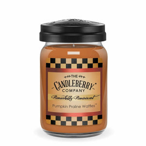 Pumpkin Praline Waffles™, Large Jar Candle (Collective) by The Candleberry® Candle Company, scented candle main product photo