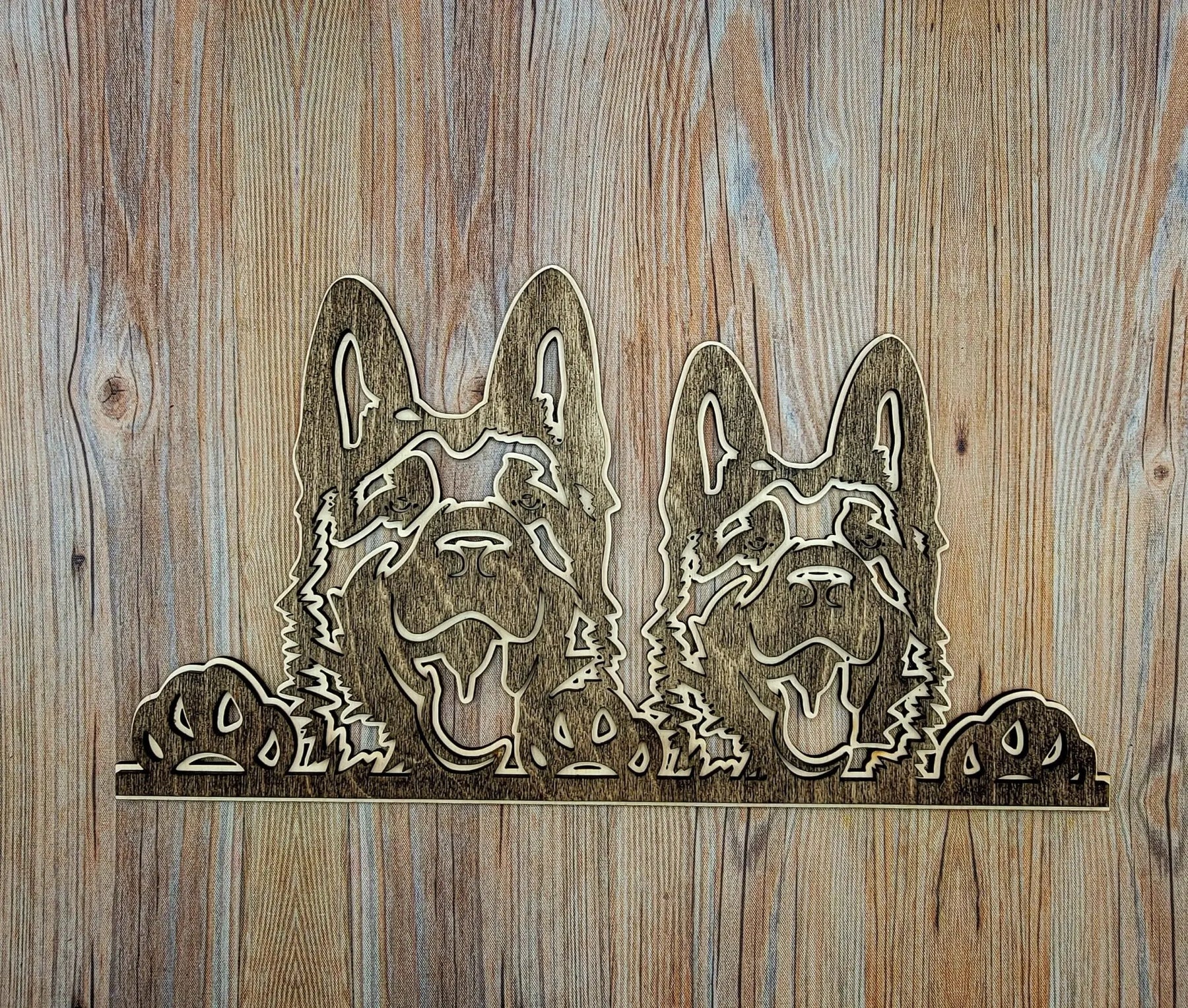 Puppy Love German Shepherds by EverLee Creations, Southern home decor main product photo