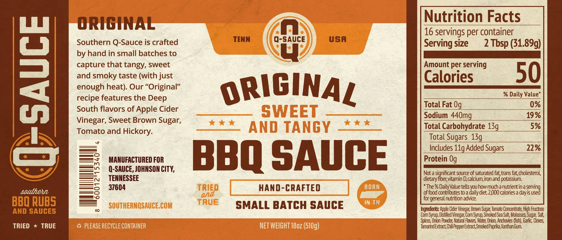 Q Sauce - Original by Q Sauce, Southern food gift detail photo 2