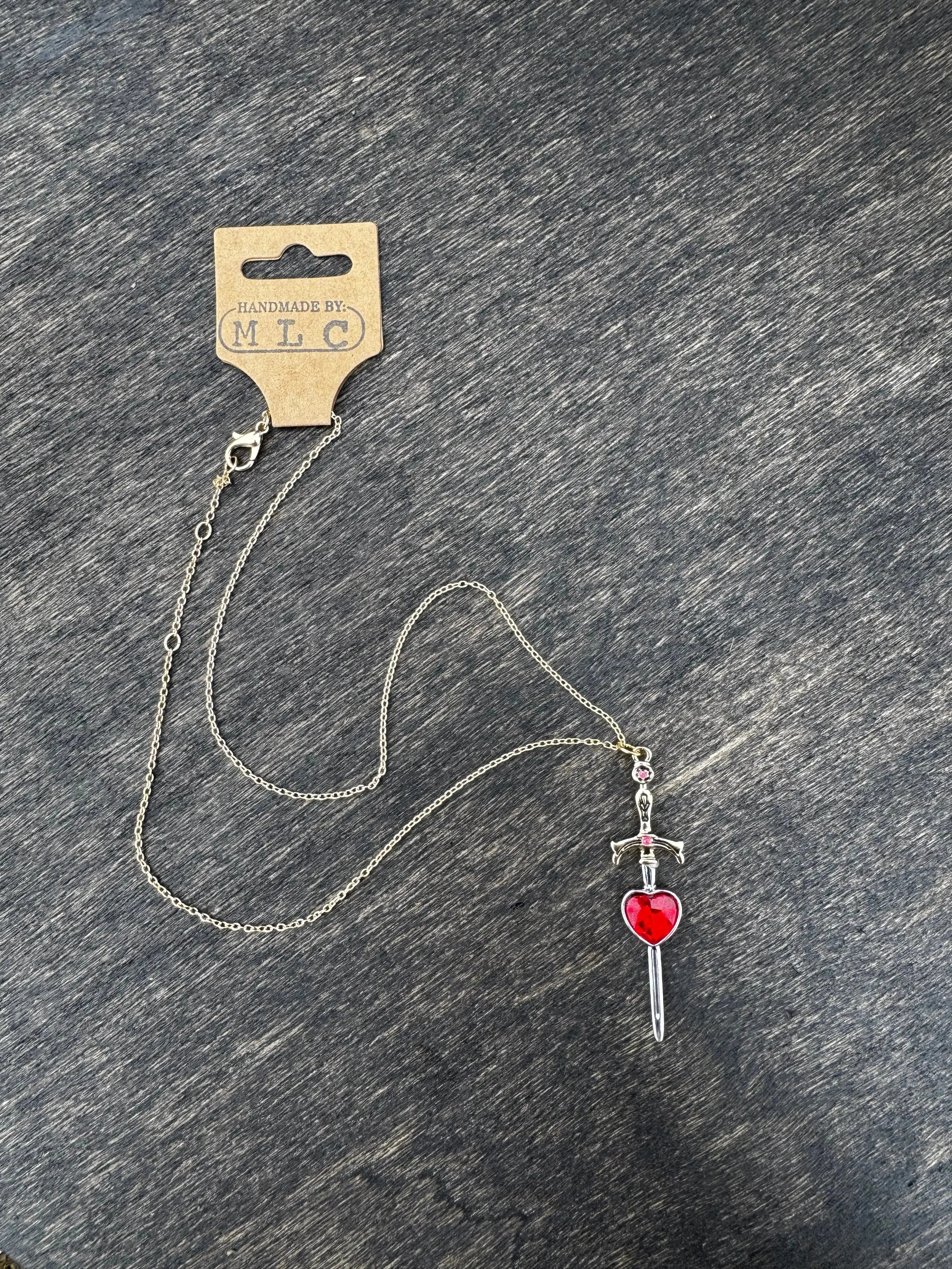 Queen of Hearts Necklace Mushroom Lady Co