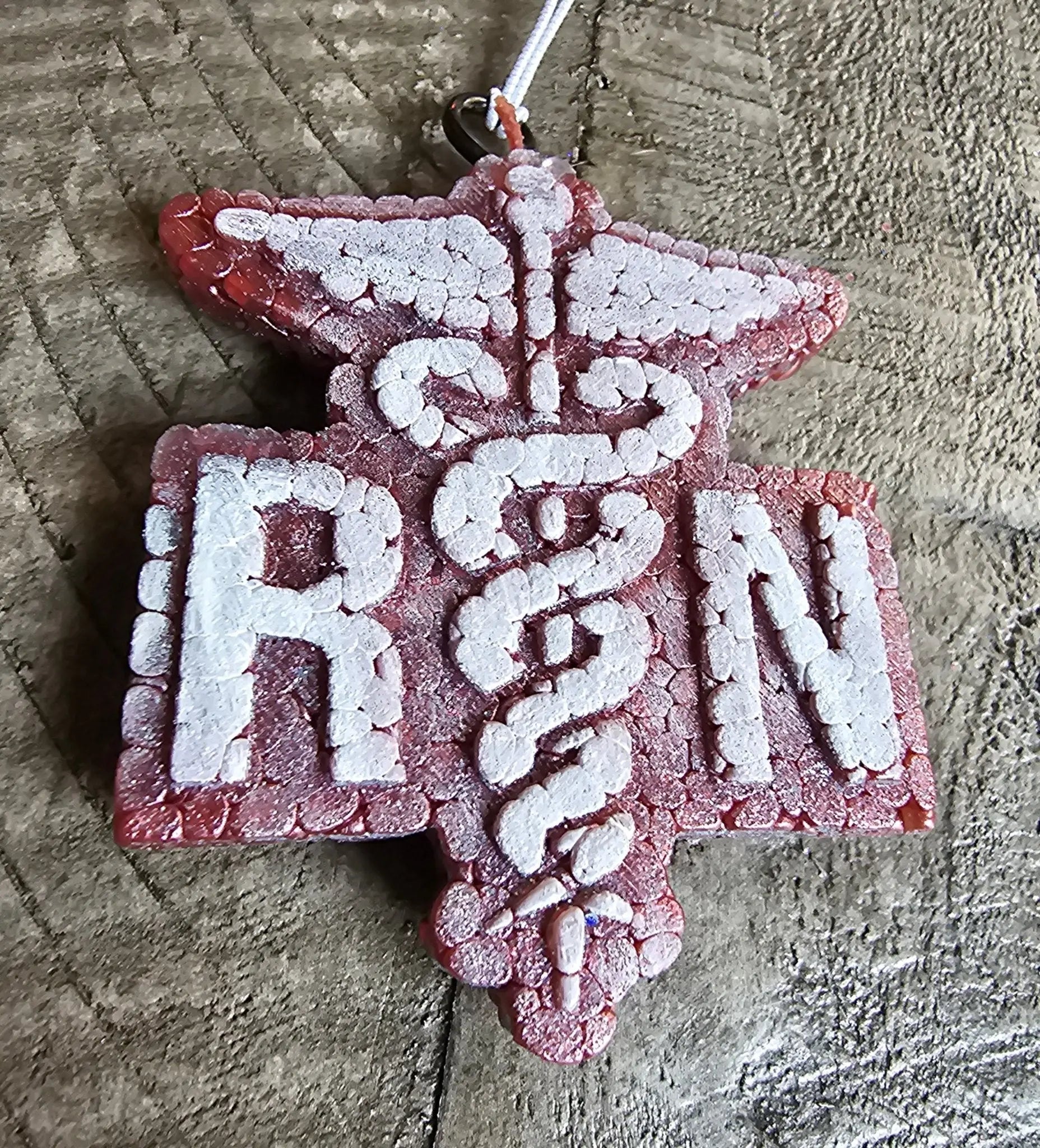 RN Car Freshie - Nurse Aroma Bead Air Freshener - Handmade Registered Nurse Gift