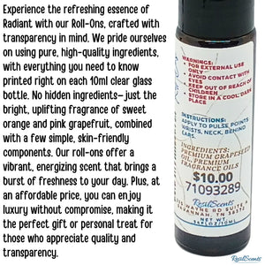 Radiant Roll-On Oil – Citrus Brightness On the Go | ResilScents™ by ResilScents, scented candle detail photo 3