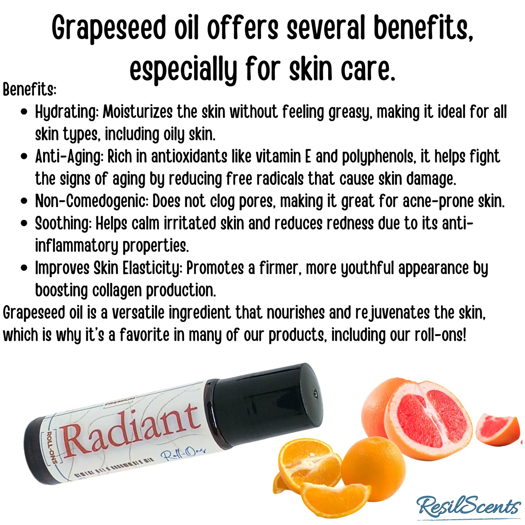 Radiant Roll-On Oil – Citrus Brightness On the Go | ResilScents™ by ResilScents, scented candle detail photo 6
