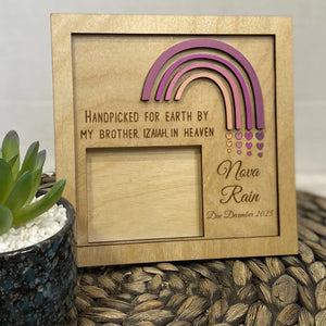 Rainbow Baby Ultrasound Frame by Poor Hog Customs, children's boutique clothing detail photo 10