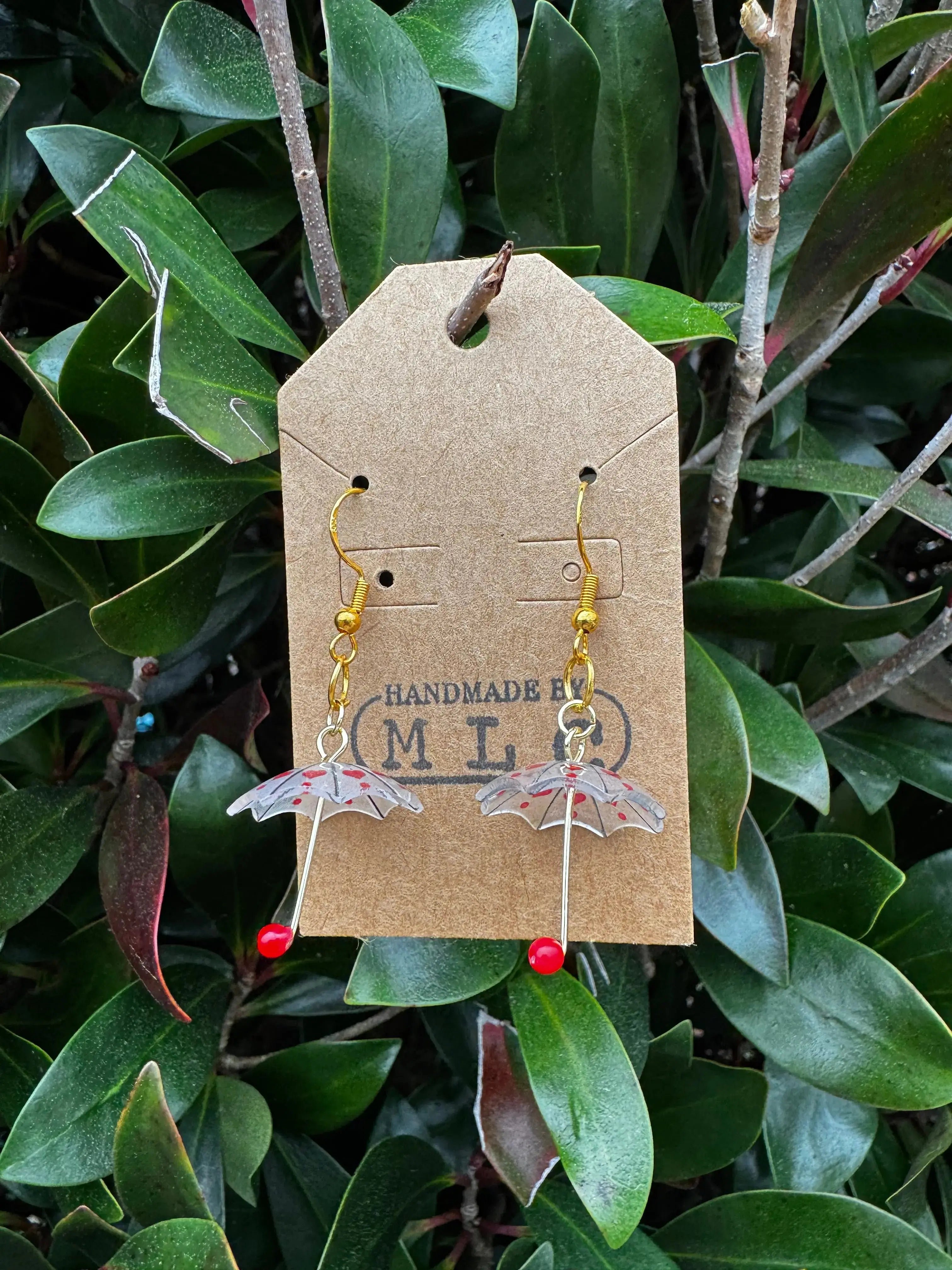 Raindrop Romance Earrings Mushroom Lady Co