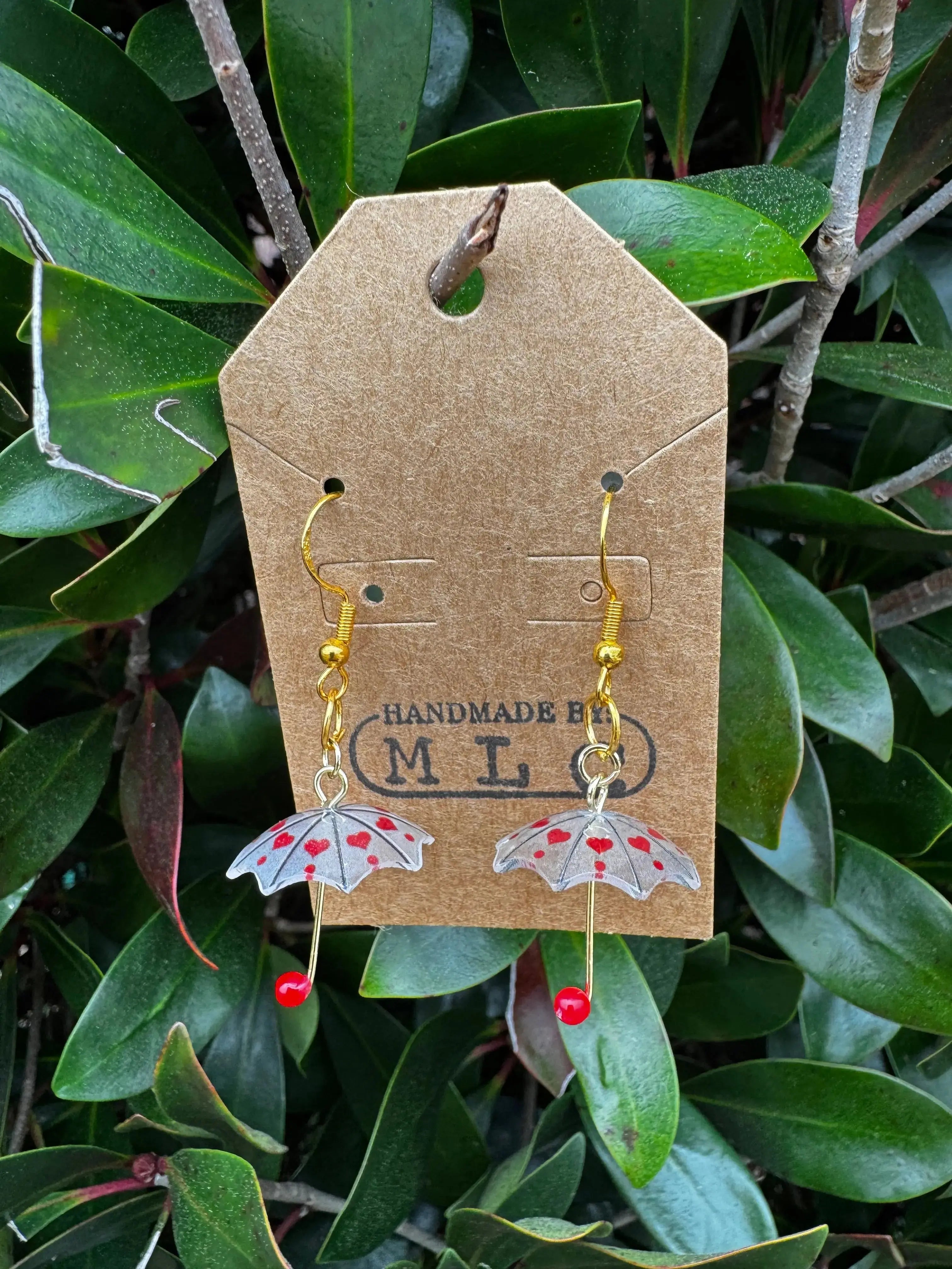 Raindrop Romance Earrings Mushroom Lady Co