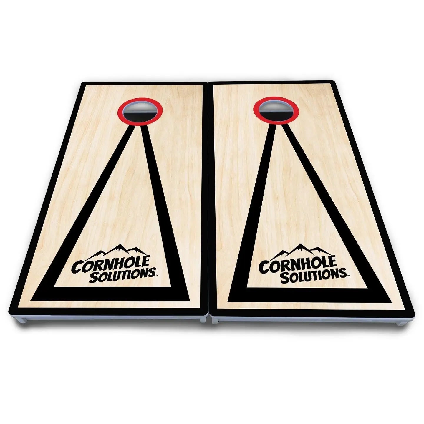 Red/Black Hole Ring Cornhole Boards - All Weather Series by Cornhole Solutions, handmade jewelry detail photo 4