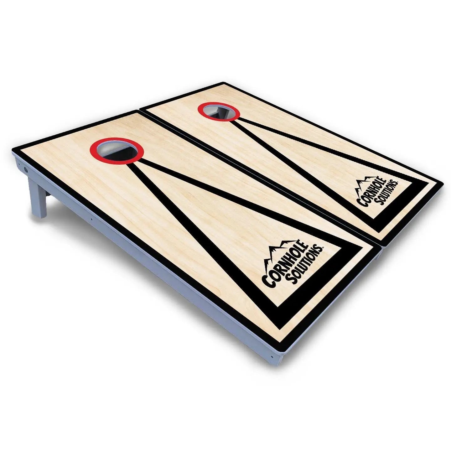 Red/Black Hole Ring Cornhole Boards - All Weather Series by Cornhole Solutions, handmade jewelry detail photo 5