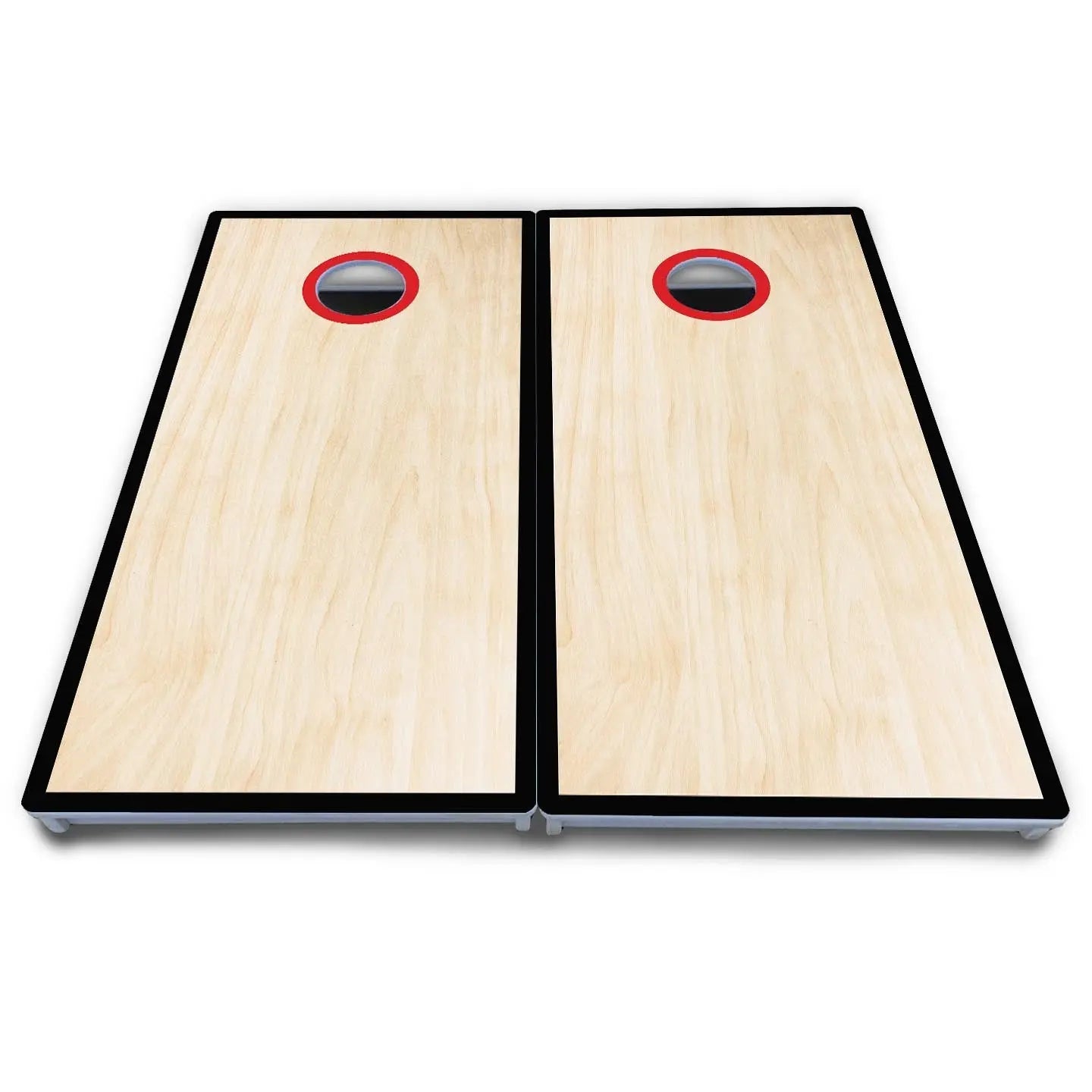 Red/Black Hole Ring Cornhole Boards - All Weather Series by Cornhole Solutions, handmade jewelry detail photo 9