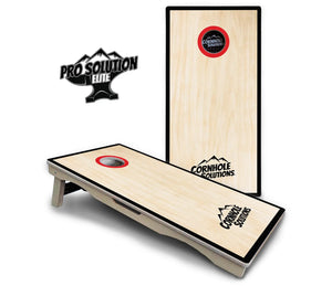 Red/Black Hole Ring Cornhole Boards - Pro Solution Elite Series by Cornhole Solutions, handmade jewelry detail photo 3