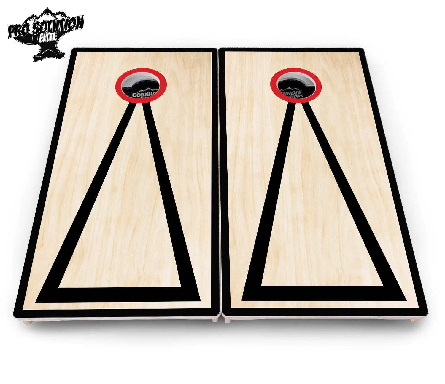 Red/Black Hole Ring Cornhole Boards - Pro Solution Elite Series by Cornhole Solutions, handmade jewelry detail photo 10