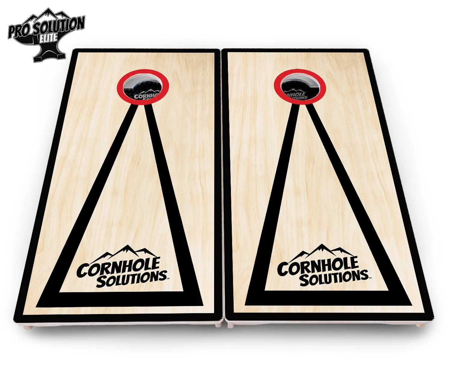 Red/Black Hole Ring Cornhole Boards - Pro Solution Elite Series by Cornhole Solutions, handmade jewelry detail photo 12