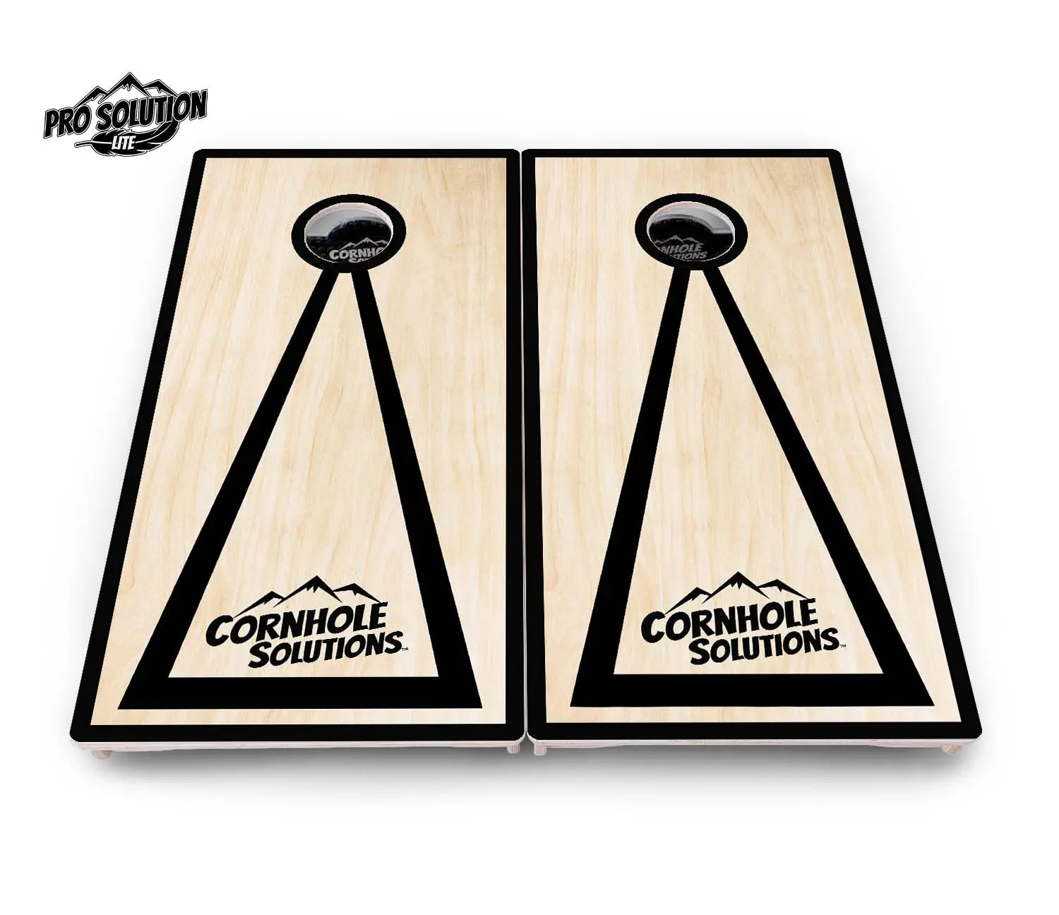 Red/Black Hole Ring Cornhole Boards - Pro Solution Lite Series by Cornhole Solutions, handmade jewelry detail photo 6