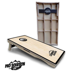 Red/Black Hole Ring Cornhole Boards - Pro Solution Lite Series by Cornhole Solutions, handmade jewelry detail photo 7