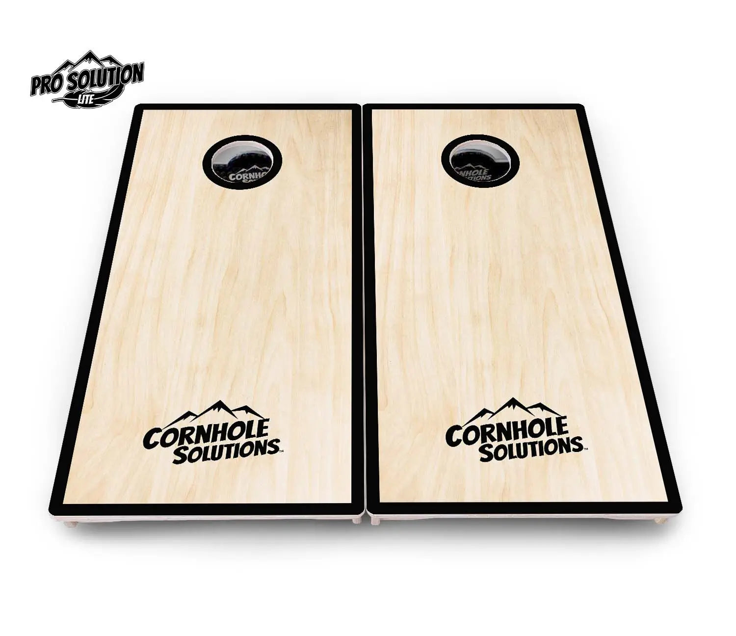 Red/Black Hole Ring Cornhole Boards - Pro Solution Lite Series by Cornhole Solutions, handmade jewelry detail photo 8