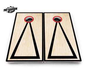 Red/Black Hole Ring Cornhole Boards - Pro Solution Lite Series by Cornhole Solutions, handmade jewelry detail photo 10