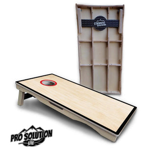 Red/Black Hole Ring Cornhole Boards - Pro Solution Lite Series by Cornhole Solutions, handmade jewelry detail photo 13