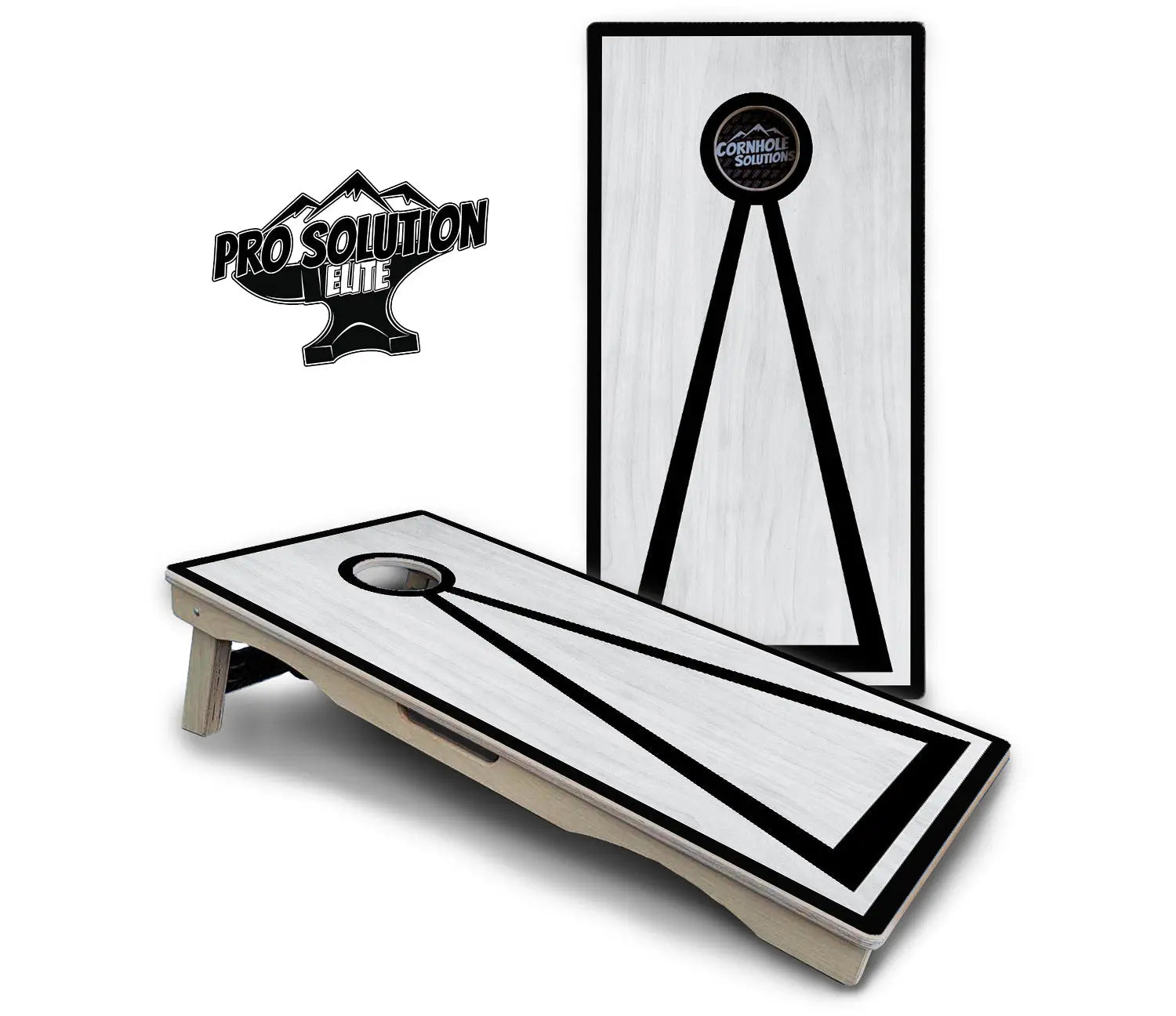 Red/Black Hole Ring Grey Wash Cornhole Boards - Pro Solution Elite Series by Cornhole Solutions, handmade jewelry detail photo 17