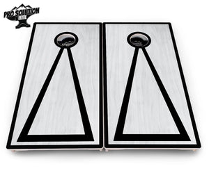 Red/Black Hole Ring Grey Wash Cornhole Boards - Pro Solution Elite Series by Cornhole Solutions, handmade jewelry detail photo 18